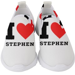I Love Stephen Kids  Slip On Sneakers by ilovewhateva