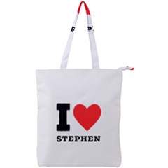 I Love Stephen Double Zip Up Tote Bag by ilovewhateva