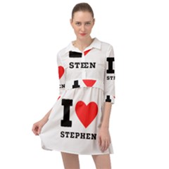 I Love Stephen Mini Skater Shirt Dress by ilovewhateva
