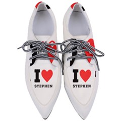 I Love Stephen Pointed Oxford Shoes by ilovewhateva