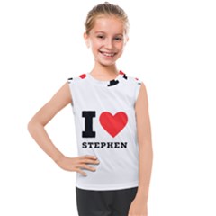 I Love Stephen Kids  Mesh Tank Top by ilovewhateva