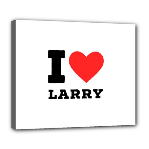 I Love Larry Deluxe Canvas 24  X 20  (stretched) by ilovewhateva