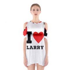 I Love Larry Shoulder Cutout One Piece Dress by ilovewhateva