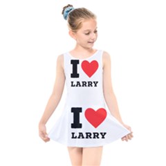 I Love Larry Kids  Skater Dress Swimsuit by ilovewhateva