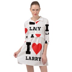 I Love Larry Mini Skater Shirt Dress