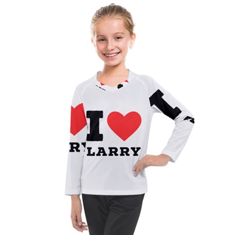 I Love Larry Kids  Long Mesh Tee by ilovewhateva