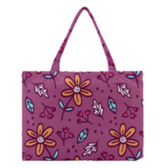 Flowers Petals Leaves Foliage Medium Tote Bag