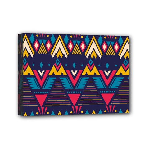 Pattern Colorful Aztec Mini Canvas 7  X 5  (stretched)