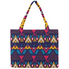 Pattern Colorful Aztec Mini Tote Bag by Ravend