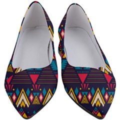 Pattern Colorful Aztec Women s Block Heels 