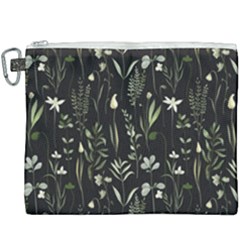 Plants Floral Art Pattern Design Canvas Cosmetic Bag (xxxl)