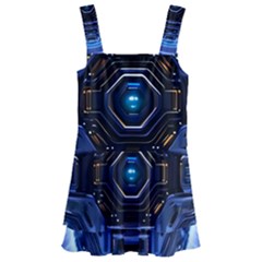 Digital Technology Kids  Layered Skirt Swimsuit