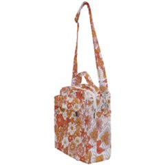 Flowers Petals Leaves Floral Print Crossbody Day Bag by Ravend