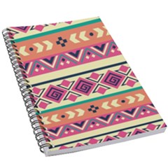 Unique Pattern Design Vintage Retro Art 5 5  X 8 5  Notebook