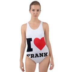 I Love Frank Cut-out Back One Piece Swimsuit by ilovewhateva
