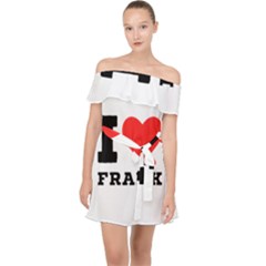 I Love Frank Off Shoulder Chiffon Dress by ilovewhateva