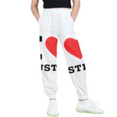 I Love Justin Kids  Elastic Waist Pants by ilovewhateva