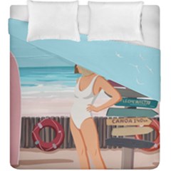 Vacation On The Ocean Duvet Cover Double Side (king Size)