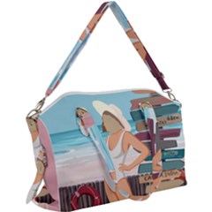 Vacation On The Ocean Canvas Crossbody Bag