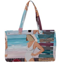 Vacation On The Ocean Canvas Work Bag