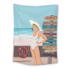 Vacation On The Ocean Medium Tapestry