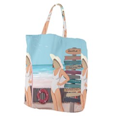 Vacation On The Ocean Giant Grocery Tote