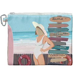 Vacation On The Ocean Canvas Cosmetic Bag (xxxl)