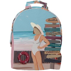 Vacation On The Ocean Mini Full Print Backpack by SychEva