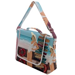 Vacation On The Ocean Box Up Messenger Bag by SychEva