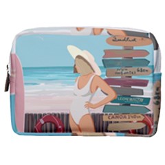 Vacation On The Ocean Make Up Pouch (medium) by SychEva