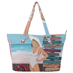 Vacation On The Ocean Full Print Shoulder Bag