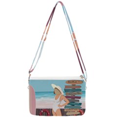 Vacation On The Ocean Double Gusset Crossbody Bag by SychEva