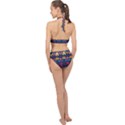 Pattern Colorful Aztec Halter Side Cut Swimsuit View2