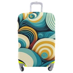 Waves Ocean Sea Abstract Whimsical (1) Luggage Cover (medium)