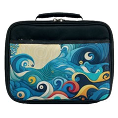 Waves Ocean Sea Abstract Whimsical (2) Lunch Bag