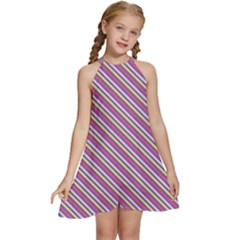 Background-102 Kids  Halter Collar Waist Tie Chiffon Dress by nateshop