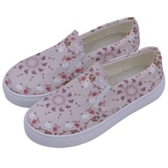 Background-103 Kids  Canvas Slip Ons by nateshop