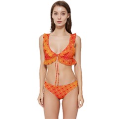 Background-108 Low Cut Ruffle Edge Bikini Set