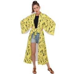 Back-to-school Maxi Kimono by nateshop