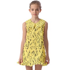 Back-to-school Kids  Pilgrim Collar Ruffle Hem Dress by nateshop