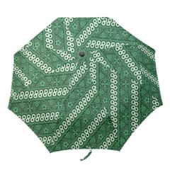 Batik-green Folding Umbrellas