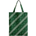 Batik-green Zipper Classic Tote Bag View1