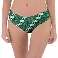 Batik-green Reversible Classic Bikini Bottoms