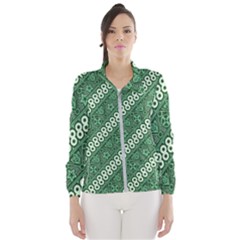 Batik-green Women s Windbreaker