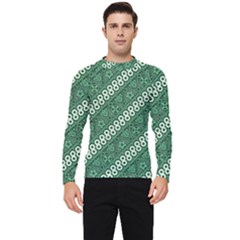 Batik-green Men s Long Sleeve Rash Guard