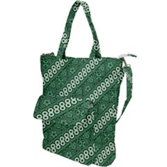 Batik-green Shoulder Tote Bag by nateshop