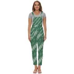 Batik-green Women s Pinafore Overalls Jumpsuit by nateshop