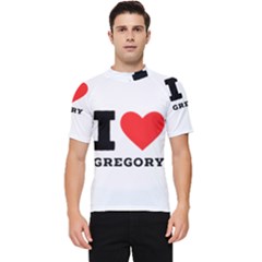 I Love Gregory Men s Short Sleeve Rash Guard by ilovewhateva