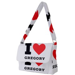 I Love Gregory Full Print Messenger Bag (l) by ilovewhateva