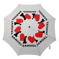 I Love Samuel Hook Handle Umbrellas (small) by ilovewhateva